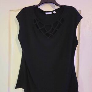 New York & Company Women's Black Top XL